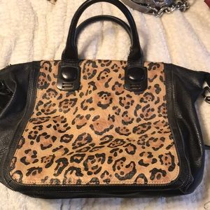Steve Madden faux leather leopard print purse